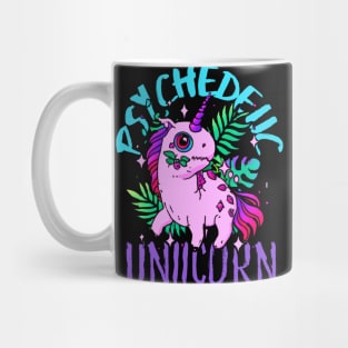 Cute Crazy Psycedelic Unicorn Artwork Mug